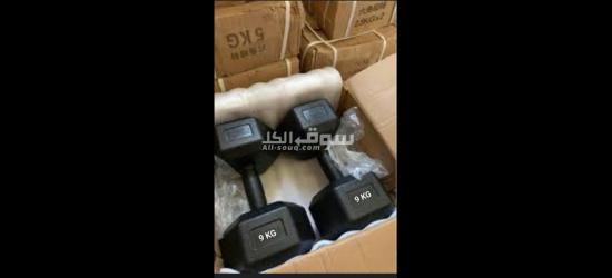 dumbbells set 9+9=18 kg set. free delivery